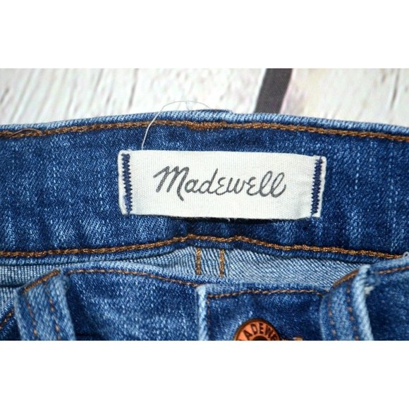MADEWELL Women's 9" High Rise Skinny Jeans SIZE 23‎ Blue - Picture 6 of 8